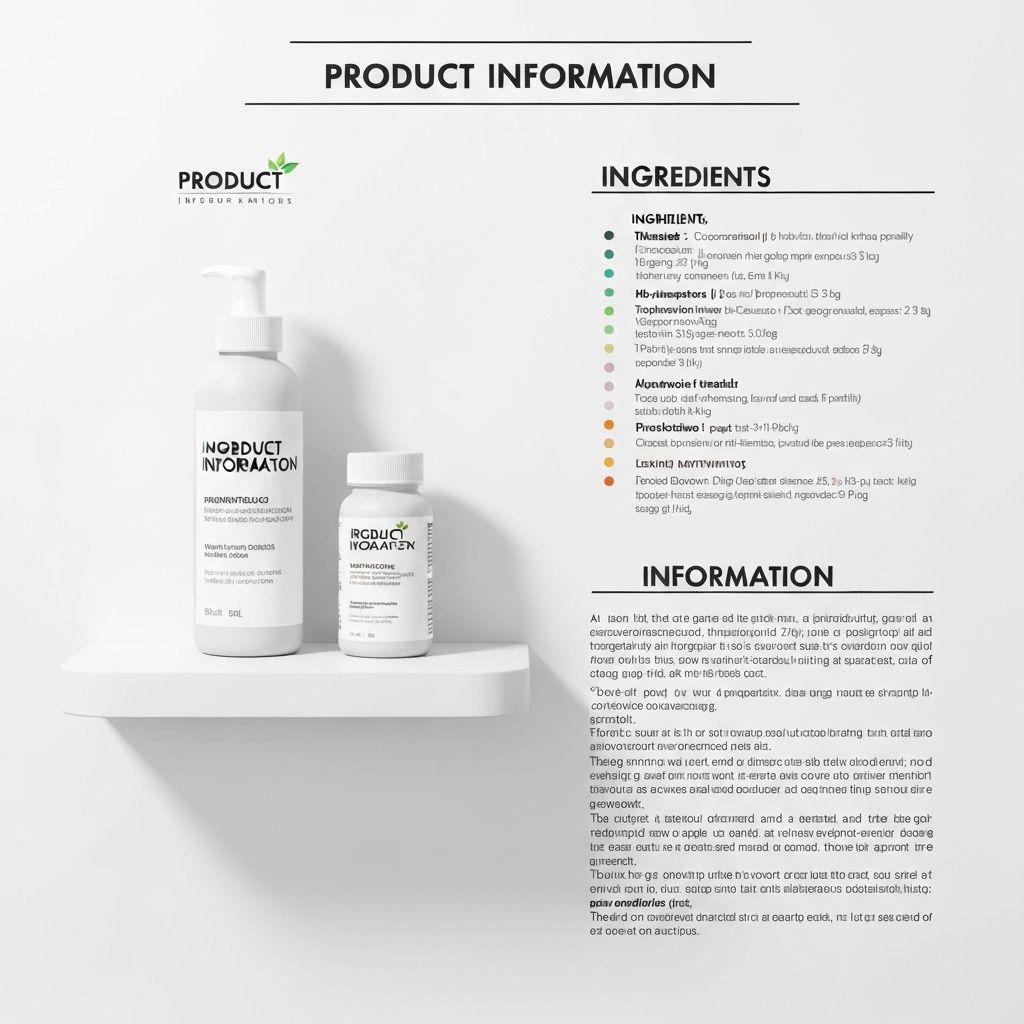 Product information overview